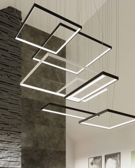 Żyrandol NELYA L czarny LED 3000K Sollux TH.154