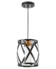LAMPA WISZĄCA LOFT CZARNO-ZŁOTA SZCZOTKOWANA ASTILA W1