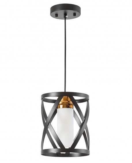 LAMPA WISZĄCA LOFT CZARNO-MOSIĘŻNA ASTILA W1 LUMINA DECO