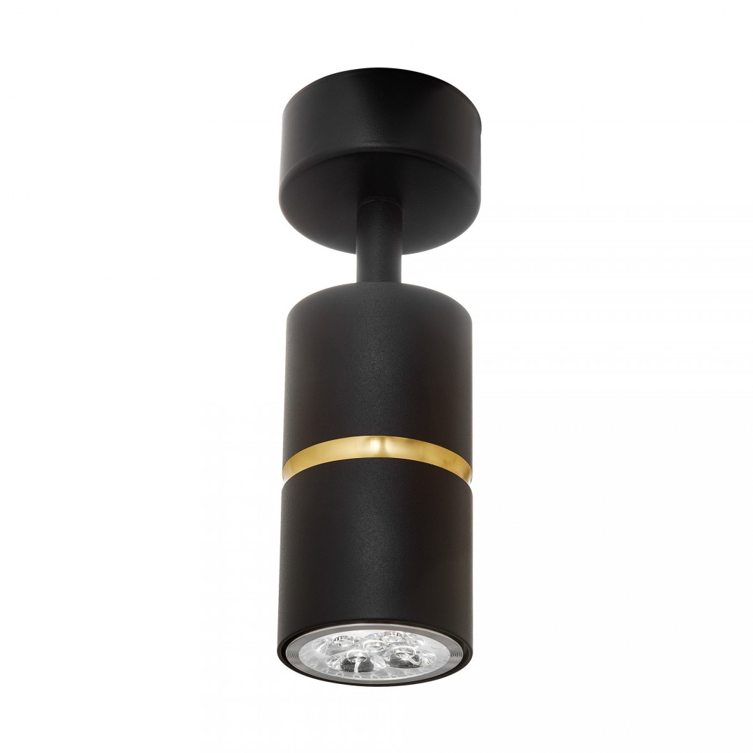SPOT NOWOCZESNA LAMPA SUFITOWA CZARNO-ZŁOTA ASTI W1