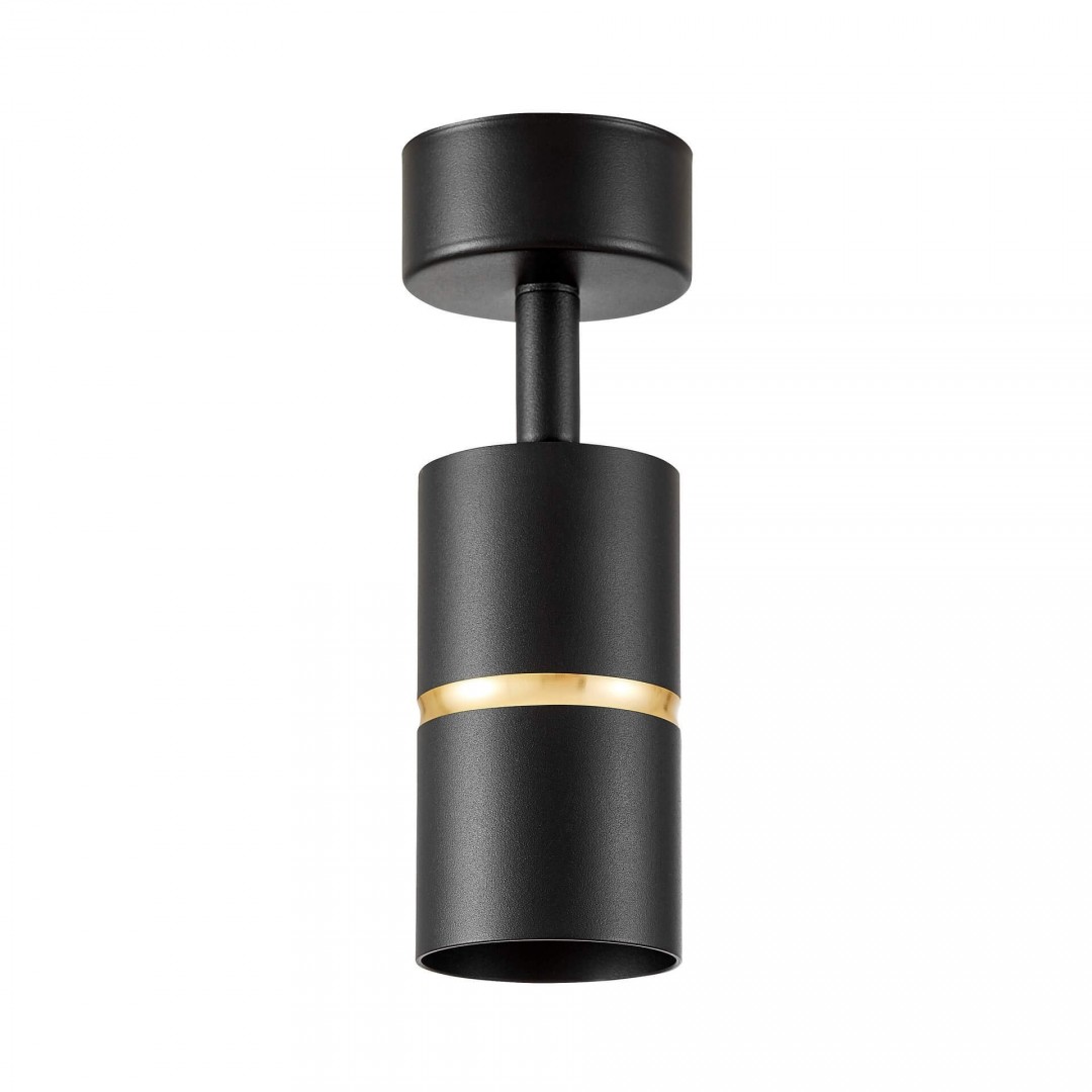 SPOT NOWOCZESNA LAMPA SUFITOWA CZARNO-ZŁOTA ASTI W1