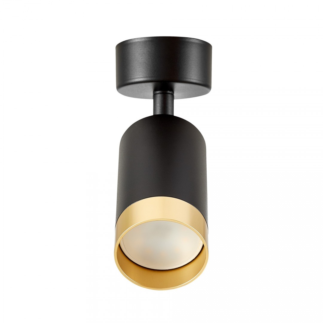 SPOT NOWOCZESNA LAMPA SUFITOWA CZARNO-ZŁOTA VIVO W1