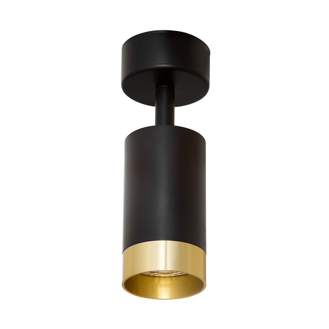 SPOT NOWOCZESNA LAMPA SUFITOWA CZARNO-ZŁOTA VIVO W1