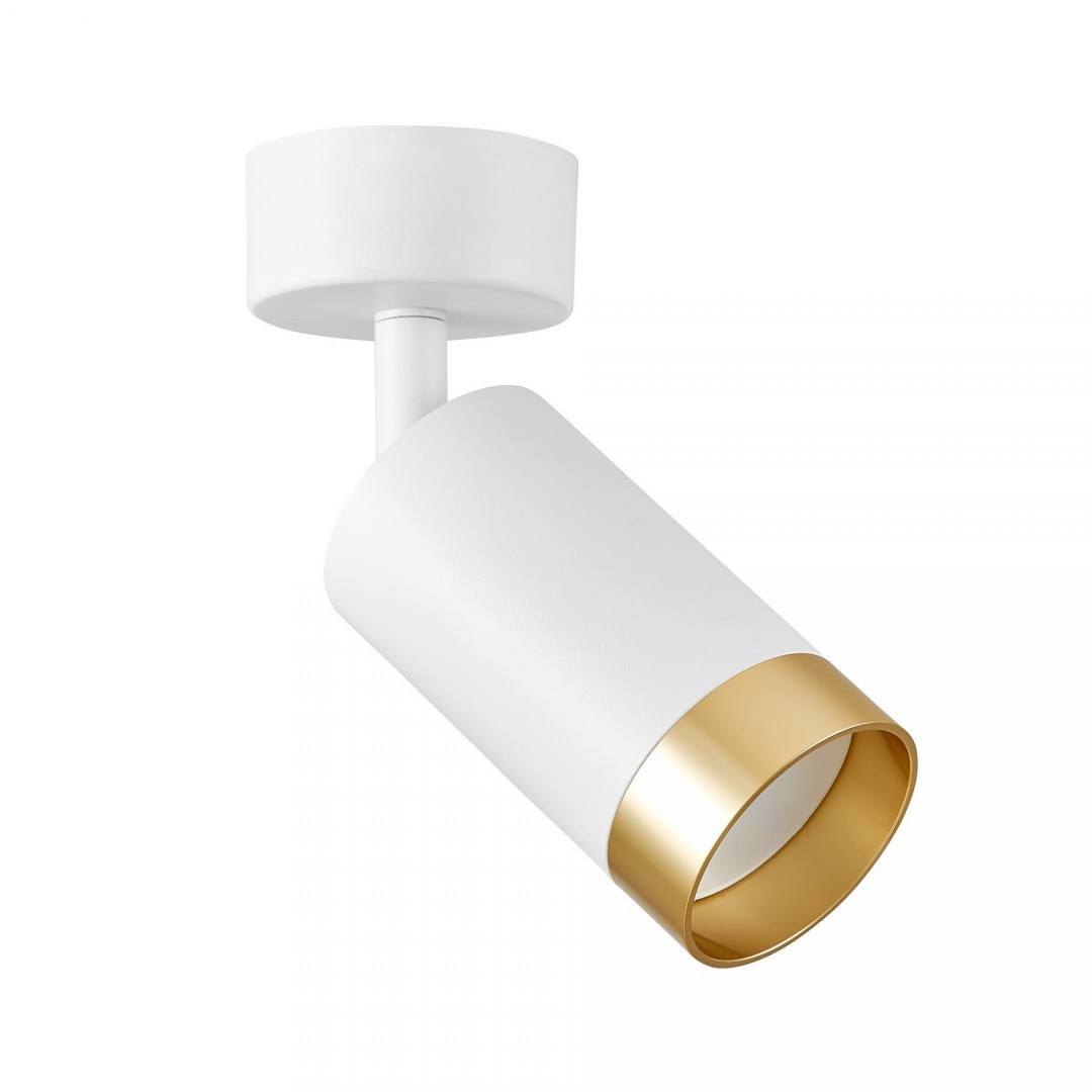 SPOT NOWOCZESNA LAMPA SUFITOWA BIAŁO-ZŁOTA VIVO W1