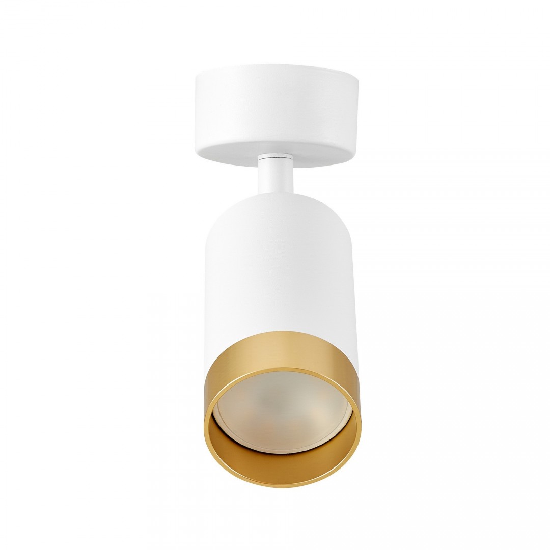 SPOT NOWOCZESNA LAMPA SUFITOWA BIAŁO-ZŁOTA VIVO W1