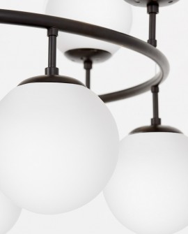 NOWOCZESNA LAMPA WISZĄCA CZARNO-BIAŁA CEREDO NEO W10 LUMINA DECO