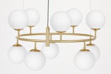 NOWOCZESNA LAMPA WISZĄCA BIAŁO-MOSIĘŻNA CEREDO NEO W10 LUMINA DECO