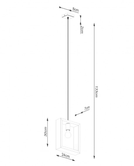 Lampa wisząca ARIES naturalne drewno Sollux SL.1310