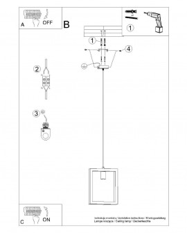 Lampa wisząca ARIES wenge Sollux SL.1311