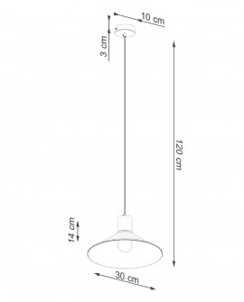 Lampa wisząca JAGA biała Sollux SL.1319