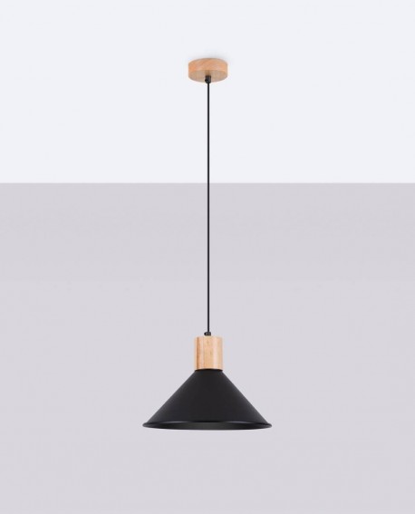 Lampa wisząca JAGA czarna Sollux SL.1320