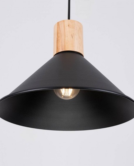 Lampa wisząca JAGA czarna Sollux SL.1320