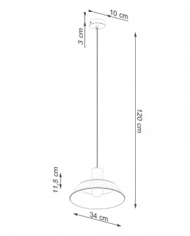 Lampa wisząca FANO biała Sollux SL.1321