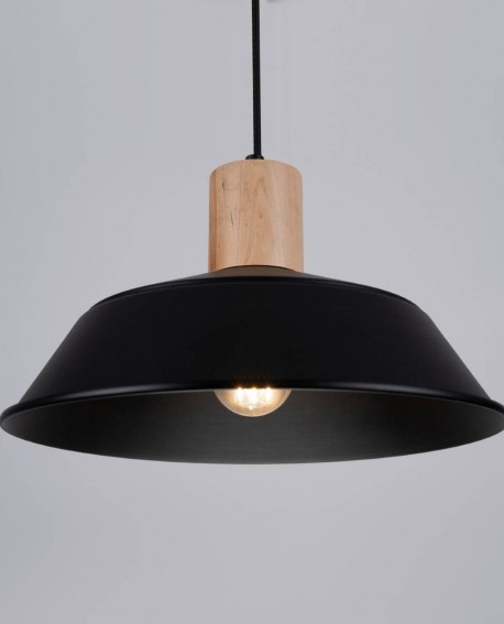 Lampa wisząca FANO czarna Sollux SL.1322