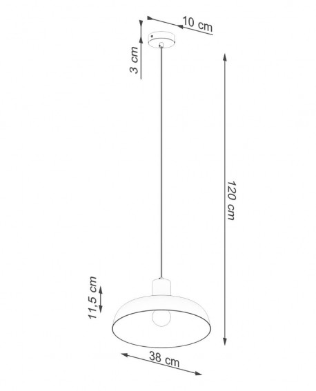 Lampa wisząca INDY biała Sollux SL.1323