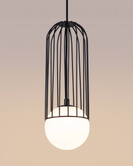 Lampa wisząca BRINA 1 czarna Sollux SL.1332