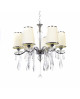 KLASYCZNY ŻYRANDOL KRYSZTAŁOWY KREMOWY ALESSIA W6