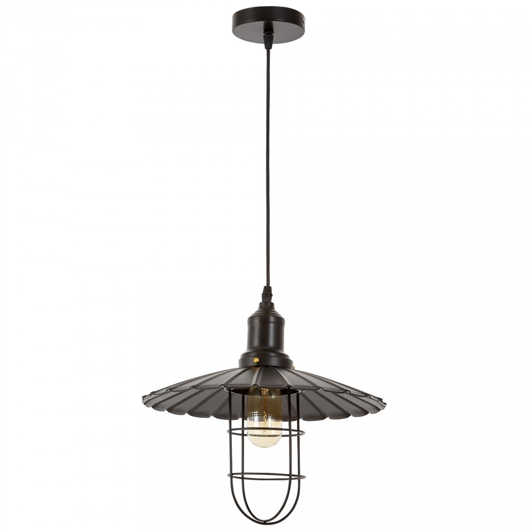 LAMPA WISZĄCA KINKIET LOFTOWY CZARNY LATARO W1 LUMINA DECO