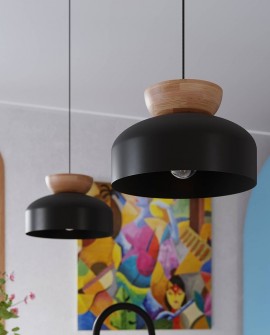 Lampa wisząca MARION czarna Sollux SL.1351