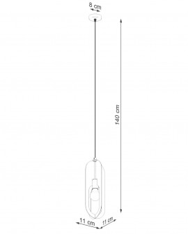 Lampa wisząca NICUS 1 biała Sollux SL.1360