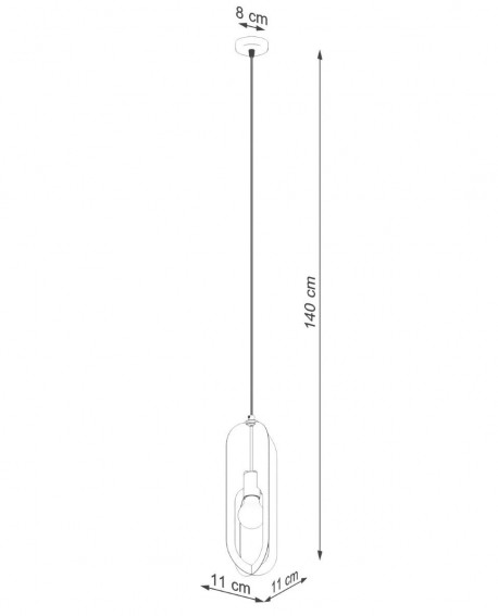 Lampa wisząca NICUS 1 biała Sollux SL.1360