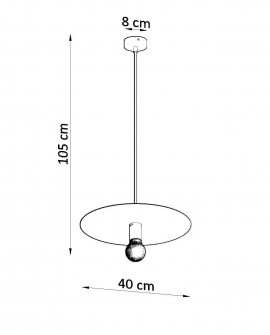 Lampa wisząca FLAVIO inox Sollux SL.0854