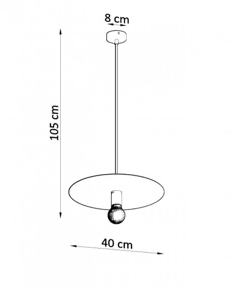 Lampa wisząca FLAVIO inox Sollux SL.0854