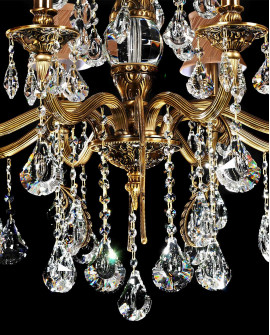 KLASYCZNY ŻYRANDOL KRYSZTAŁOWY LUSSINARE W8