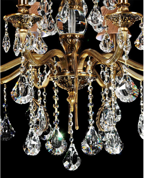 KLASYCZNY ŻYRANDOL KRYSZTAŁOWY LUSSINARE W8