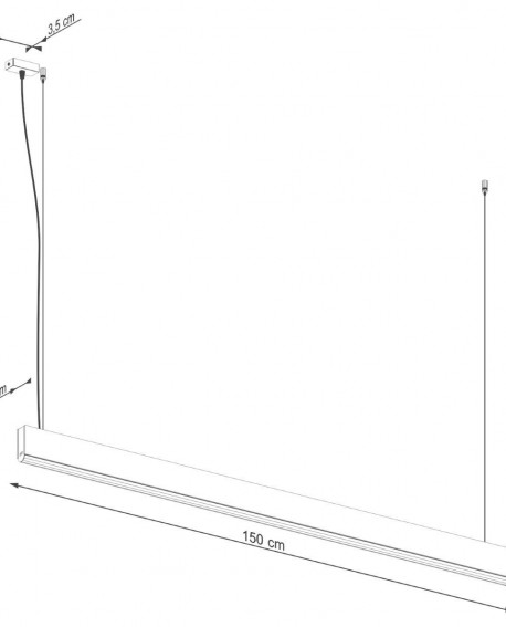 Lampa wisząca LYKKE 150 LED 3000K Sollux TH.324