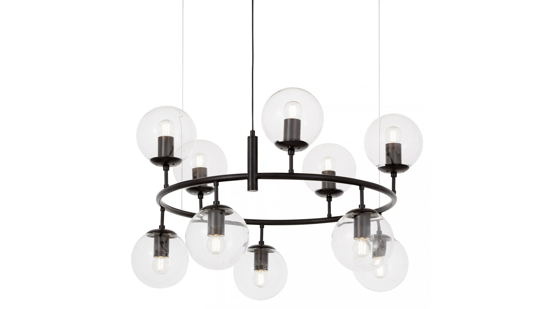 LAMPA WISZĄCA SUFITOWA NOWOCZESNA CZARNA CEREDO NEO W10 LUMINA DECO