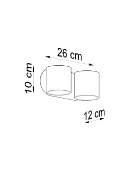 Kinkiet ORBIS 2 biały Sollux SL.0659