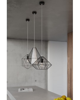 Lampa wisząca DEMI czarna Sollux SL.0298