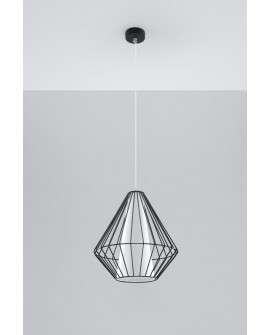 Lampa wisząca DEMI czarna Sollux SL.0298