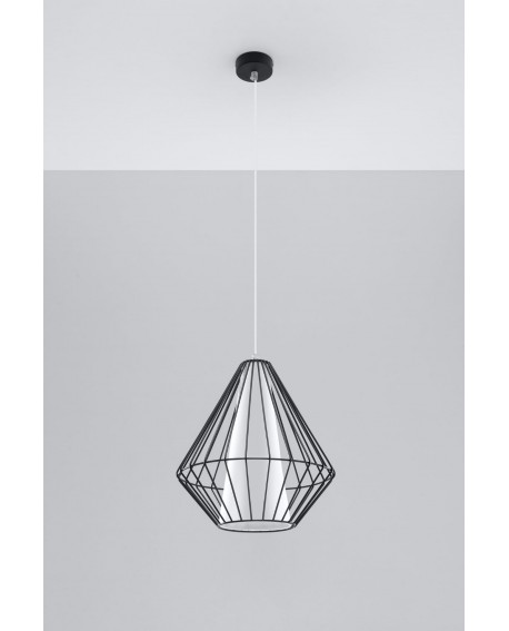 Lampa wisząca DEMI czarna Sollux SL.0298