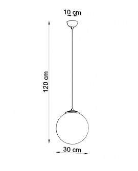 Lampa wisząca UGO 30 złota Sollux SL.0716