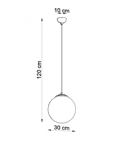 Lampa wisząca UGO 30 złota Sollux SL.0716