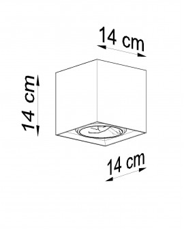 Plafon VALDE 140 beton Sollux SL.0646