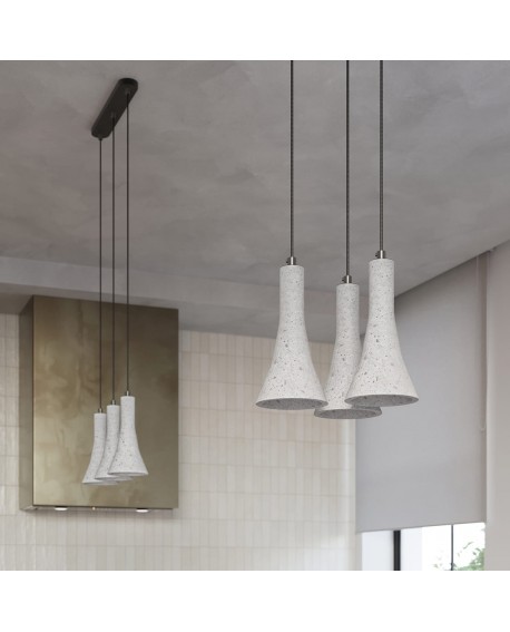 Lampa wisząca REA 3P beton Sollux SL.1226