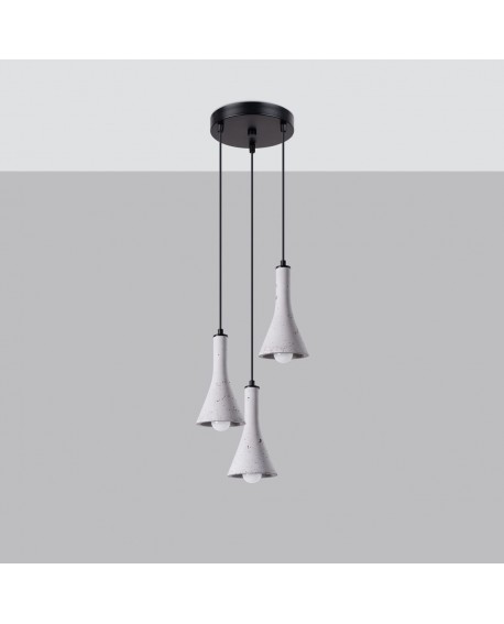 Lampa wisząca REA 3P beton Sollux SL.1226