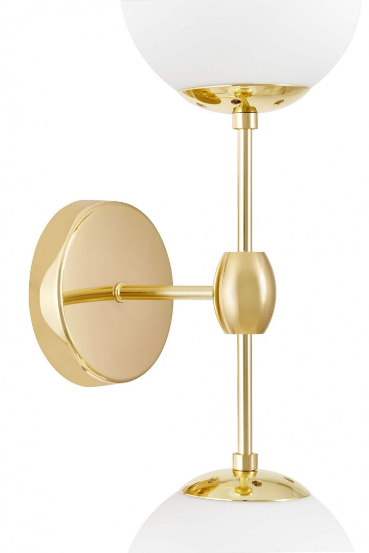 LAMPA ŚCIENNA KINKIET LOFTOWY ZŁOTO KLASYCZNE ZODIAK W2 LUMINA DECO
