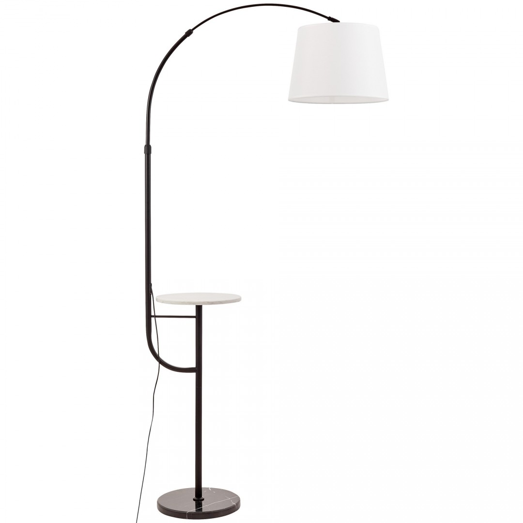 LAMPA STOJĄCA PODŁOGOWA CZARNO-BIAŁA MADEO LUMINA DECO
