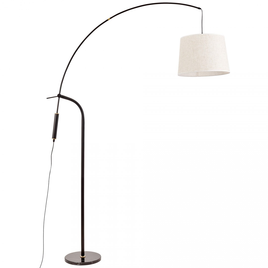 LAMPA STOJĄCA PODŁOGOWA CZARNO-BIAŁA RAMIRO LUMINA DECO