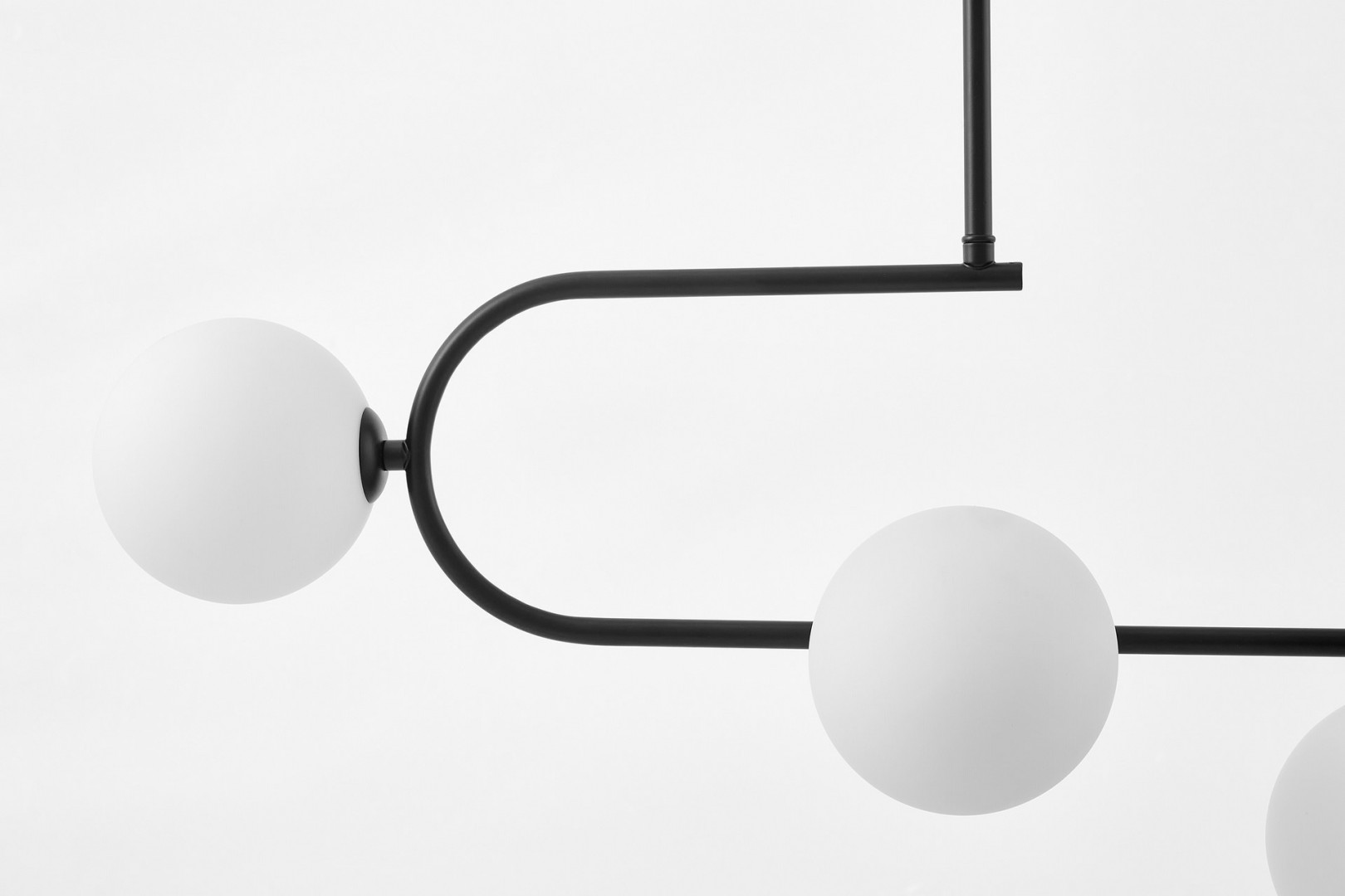 LAMPA WISZĄCA NOWOCZESNA CZARNO-BIAŁA GROSEO W6 LUMINA DECO