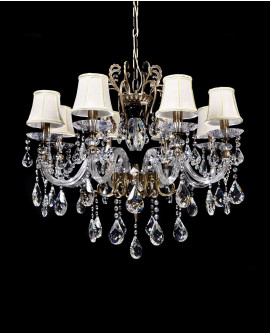 KLASYCZNY ŻYRANDOL KRYSZTAŁOWY BIANCA W8