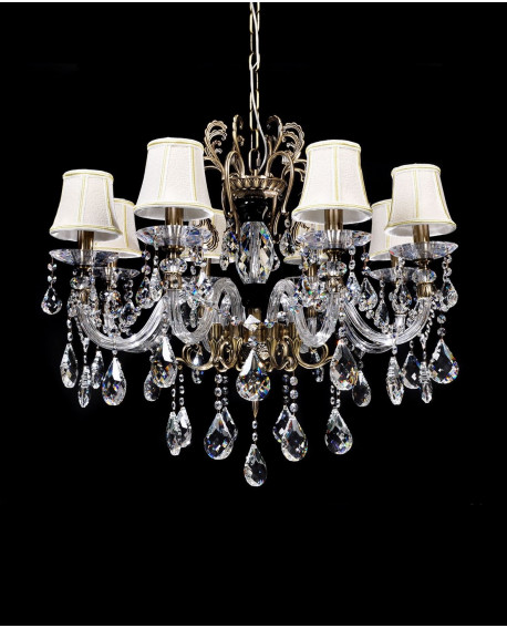 KLASYCZNY ŻYRANDOL KRYSZTAŁOWY BIANCA W8