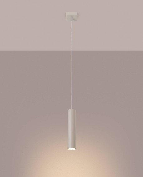 Lampa wisząca LAGOS 1 beżowa Sollux SL.1479
