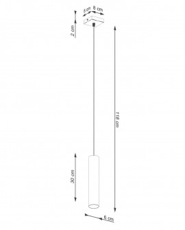 Lampa wisząca LAGOS 1 beżowa Sollux SL.1479