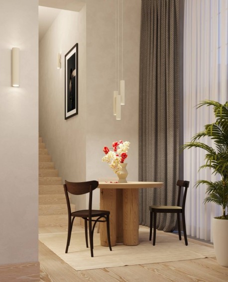 Lampa wisząca LAGOS 1 beżowa Sollux SL.1479
