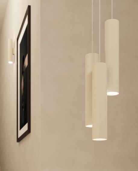 Lampa wisząca LAGOS 1 beżowa Sollux SL.1479